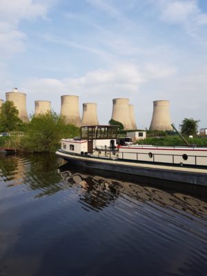 Canal boating down the Soar River in the UK