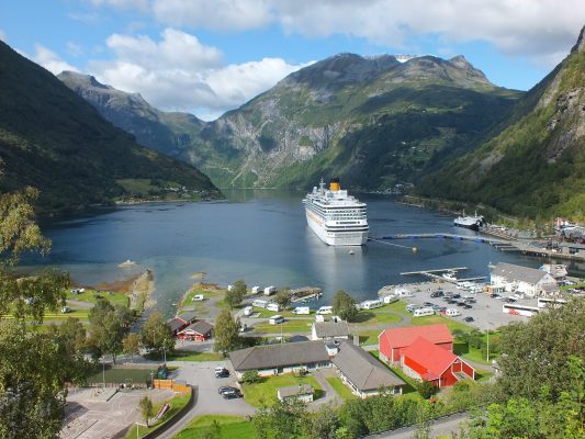A cruise ship in Norway World Travellers Riccarton