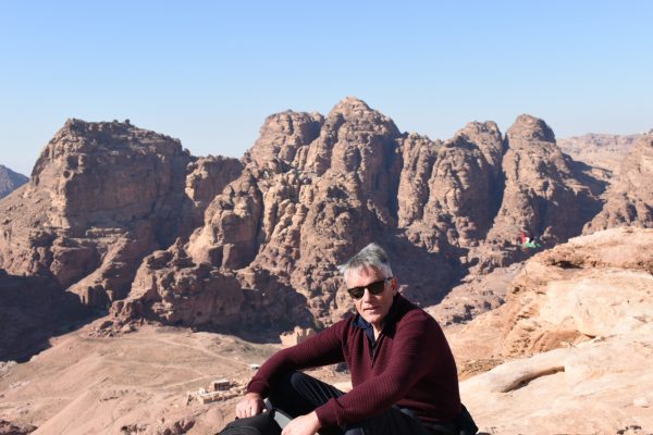 One of the fabulous views Jim encountered when visiting Petra.
